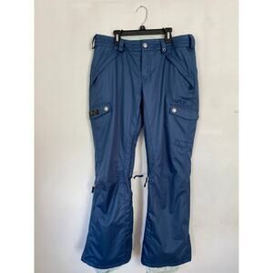 Womens Burton Ski Pants size Medium, Dryride, slate blue, vented pants.